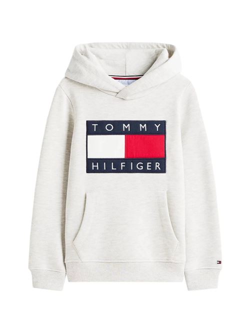 Felpa bambino Tommy Hilfiger grigia TOMMY HILFIGER KIDS | KS0KS00707P01